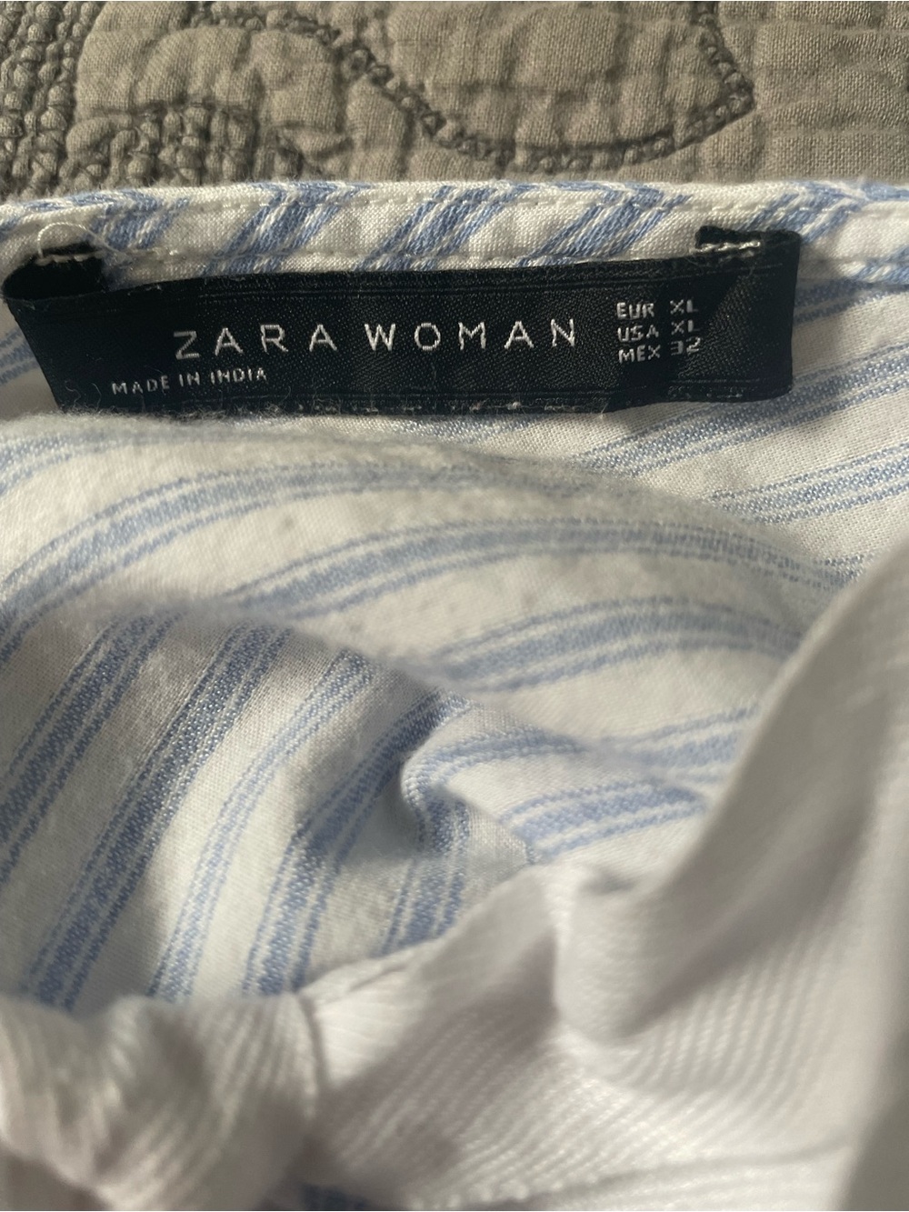 Zara Striped Poplin Shirt - Picture 7 of 8